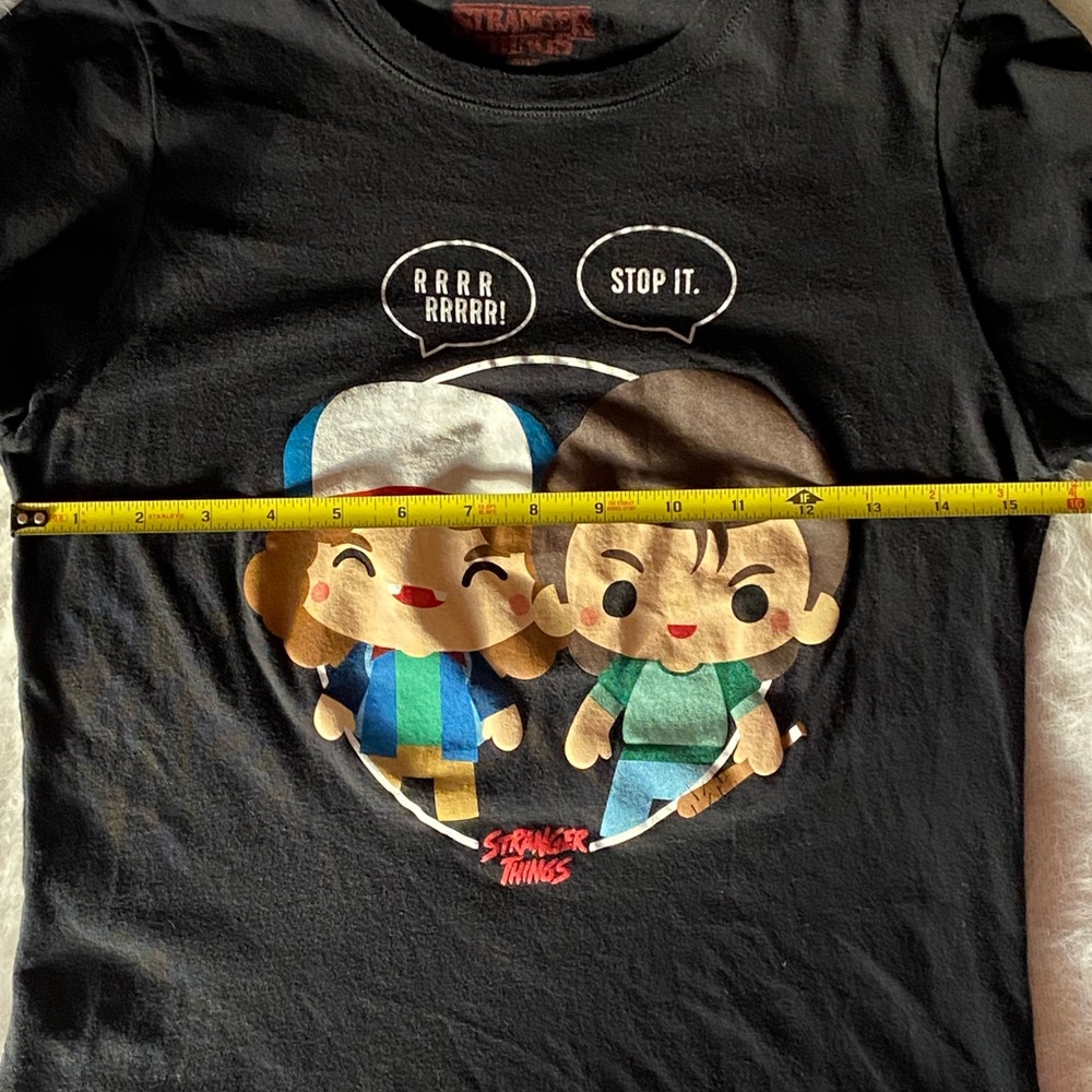 Stranger Things Black Printed Tshirt - image 3